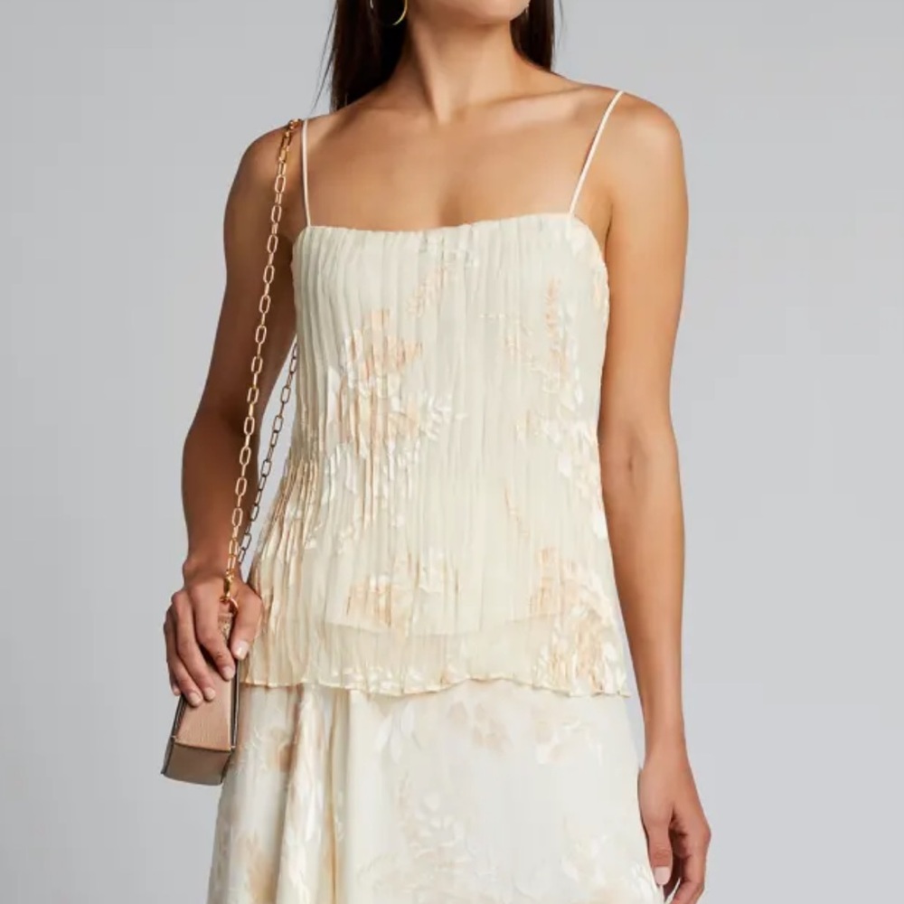 Vince burnout floral tank. See skirt on separate listing!